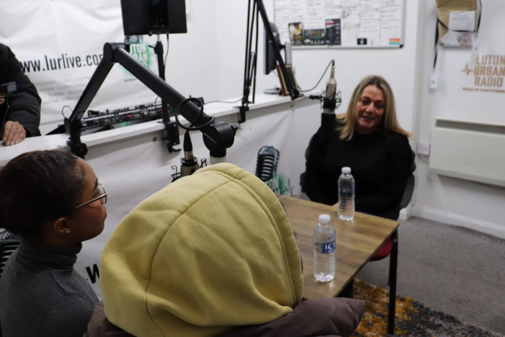 Roseann Taylor from our Youth Intervention Specialist team on Luton Urban Radio